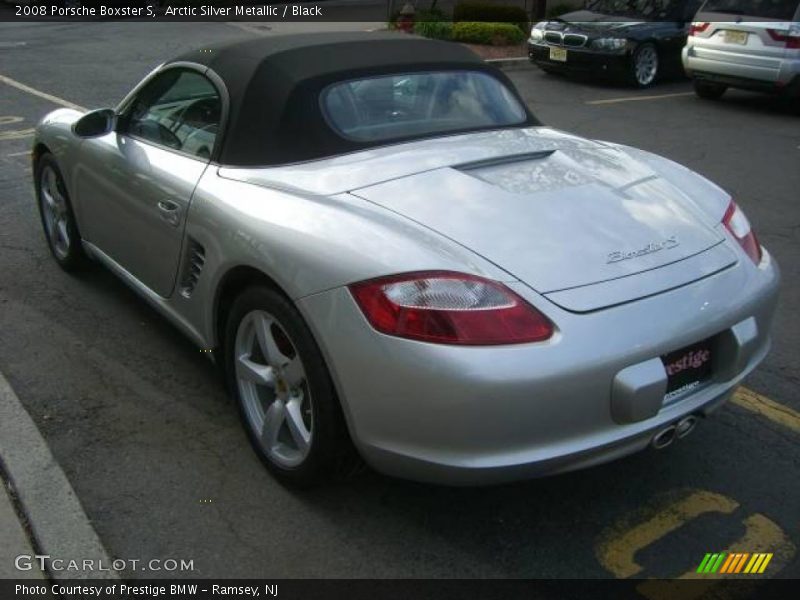 Arctic Silver Metallic / Black 2008 Porsche Boxster S