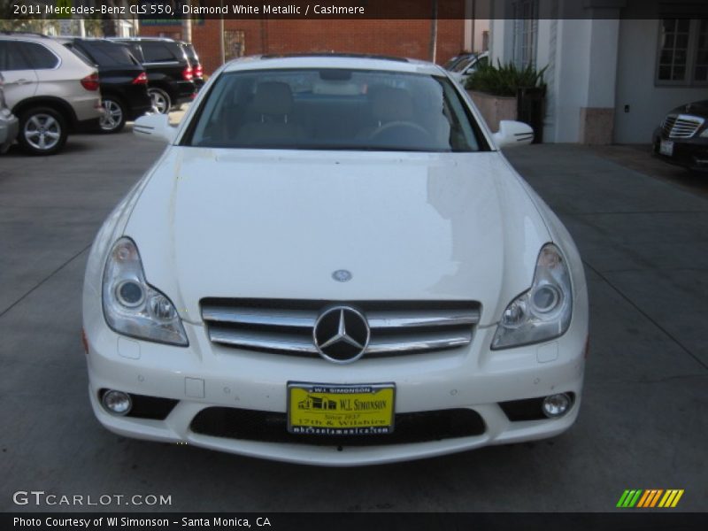 Diamond White Metallic / Cashmere 2011 Mercedes-Benz CLS 550