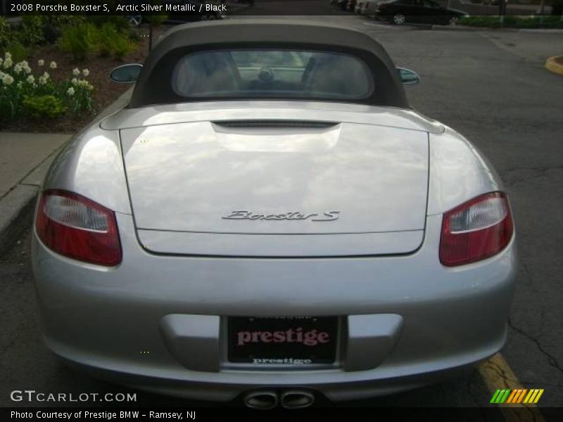 Arctic Silver Metallic / Black 2008 Porsche Boxster S