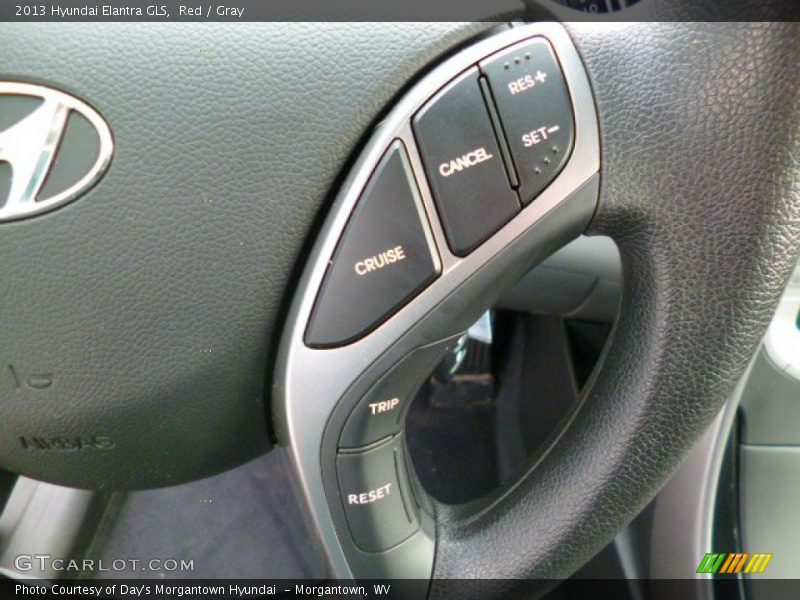 Red / Gray 2013 Hyundai Elantra GLS