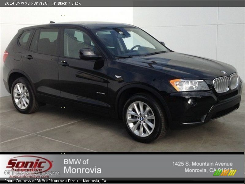 Jet Black / Black 2014 BMW X3 xDrive28i