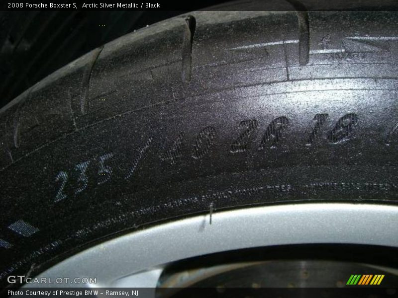 Arctic Silver Metallic / Black 2008 Porsche Boxster S