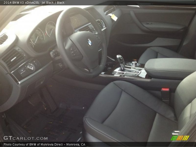 Jet Black / Black 2014 BMW X3 xDrive28i