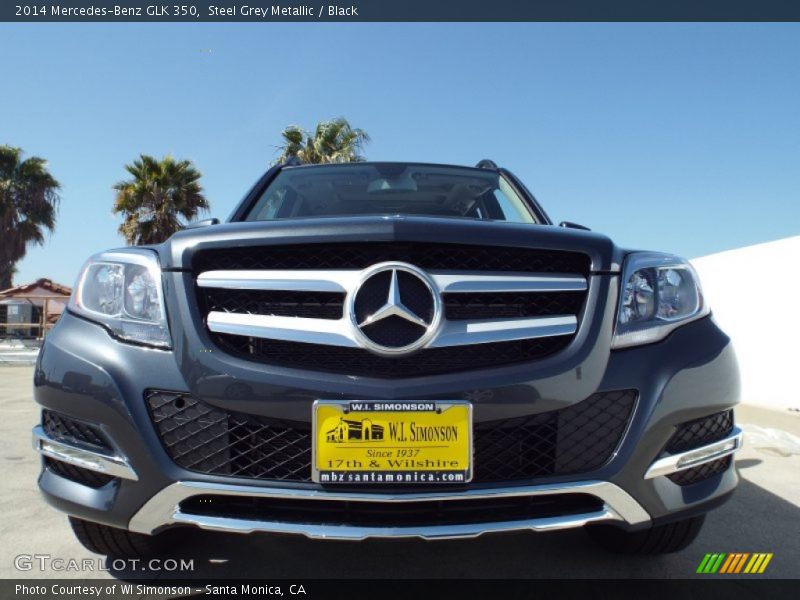 Steel Grey Metallic / Black 2014 Mercedes-Benz GLK 350