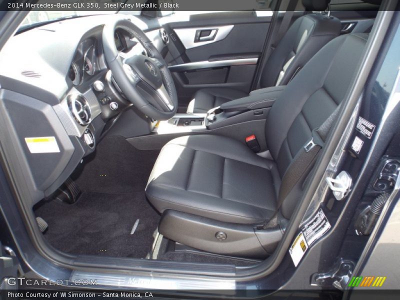 Steel Grey Metallic / Black 2014 Mercedes-Benz GLK 350