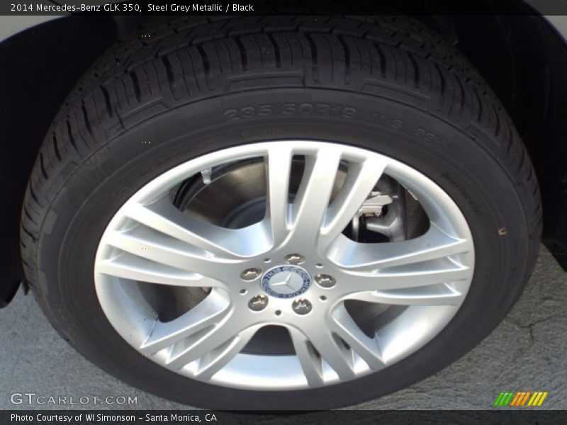 Steel Grey Metallic / Black 2014 Mercedes-Benz GLK 350
