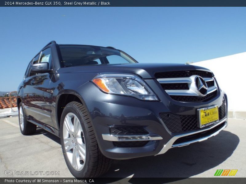 Steel Grey Metallic / Black 2014 Mercedes-Benz GLK 350