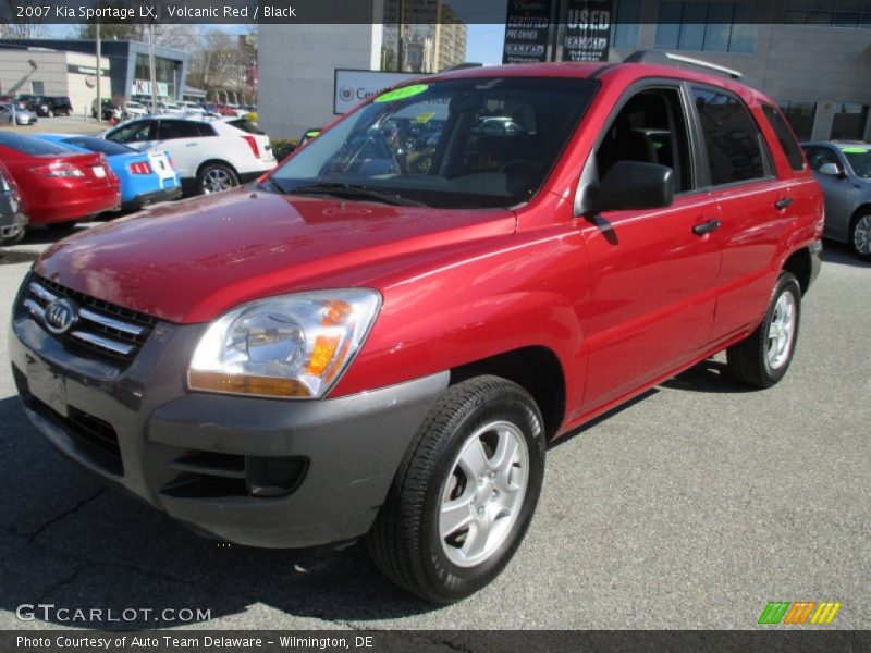 Volcanic Red / Black 2007 Kia Sportage LX
