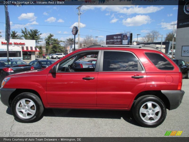 Volcanic Red / Black 2007 Kia Sportage LX