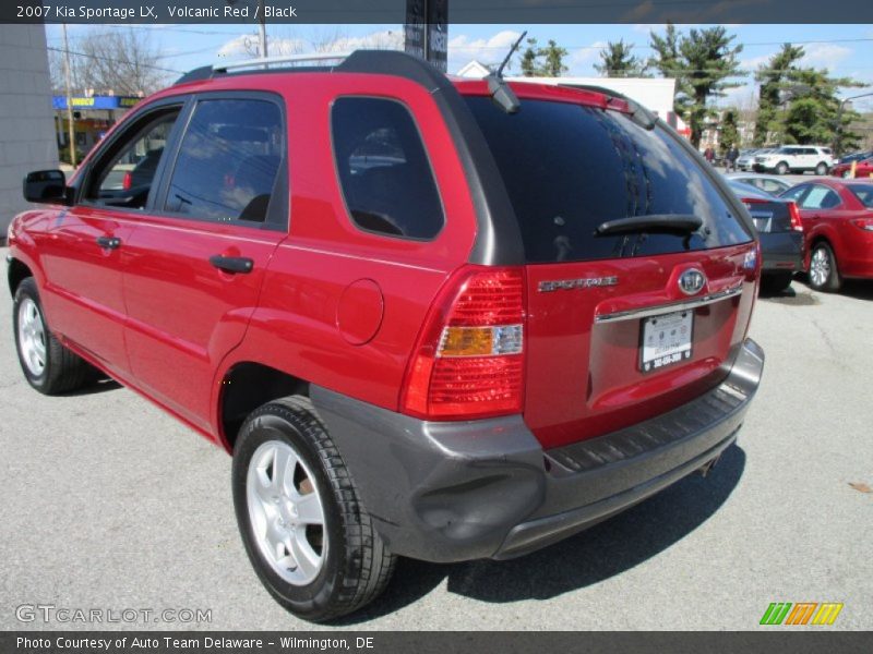 Volcanic Red / Black 2007 Kia Sportage LX