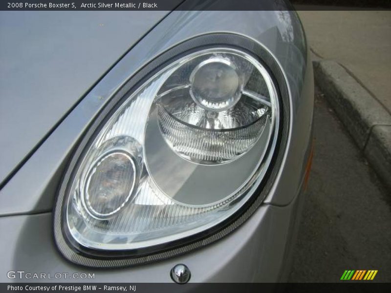 Arctic Silver Metallic / Black 2008 Porsche Boxster S