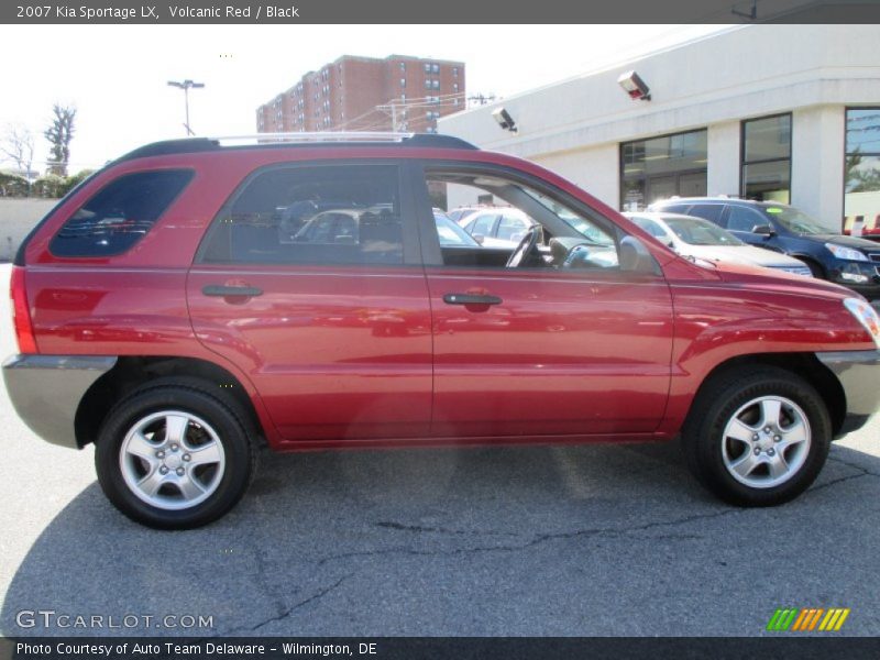 Volcanic Red / Black 2007 Kia Sportage LX