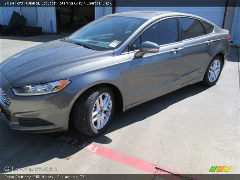 Sterling Gray / Charcoal Black 2014 Ford Fusion SE EcoBoost