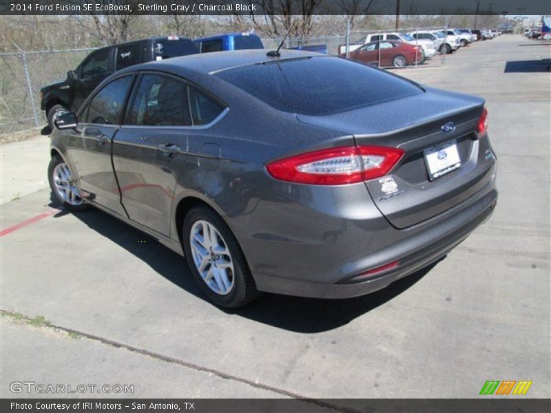 Sterling Gray / Charcoal Black 2014 Ford Fusion SE EcoBoost