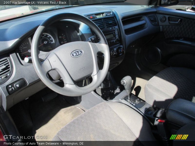 Volcanic Red / Black 2007 Kia Sportage LX