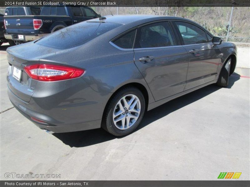 Sterling Gray / Charcoal Black 2014 Ford Fusion SE EcoBoost