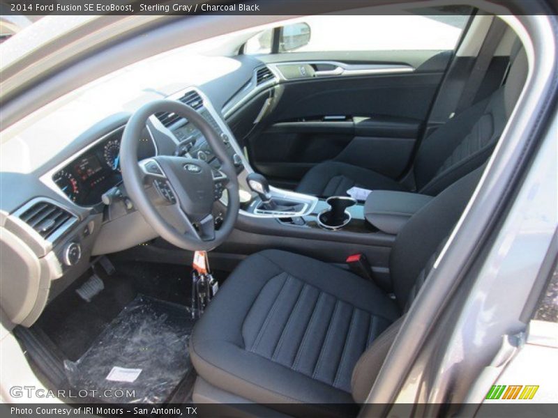 Sterling Gray / Charcoal Black 2014 Ford Fusion SE EcoBoost