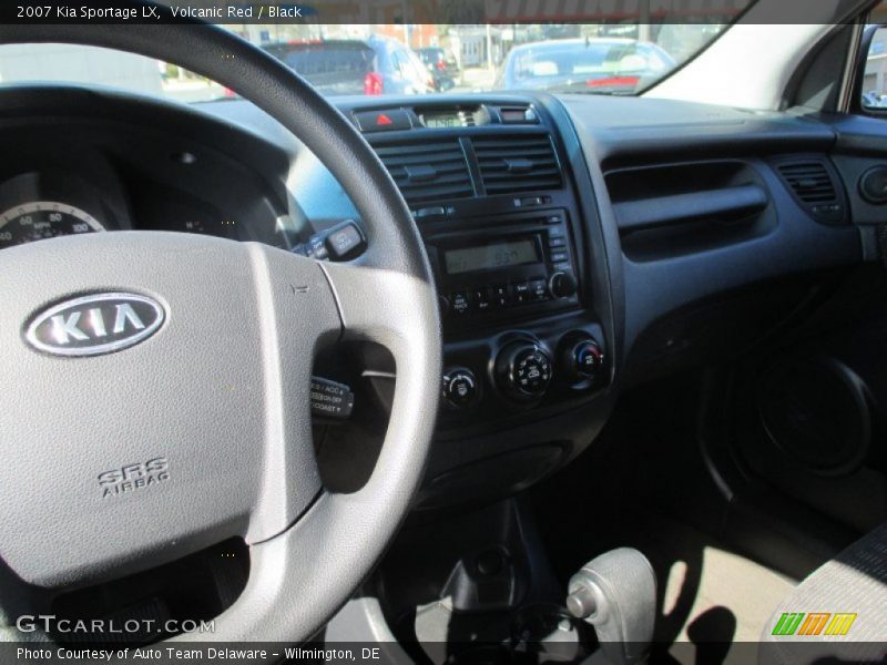 Volcanic Red / Black 2007 Kia Sportage LX