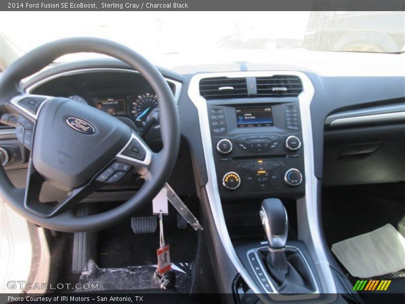 Sterling Gray / Charcoal Black 2014 Ford Fusion SE EcoBoost
