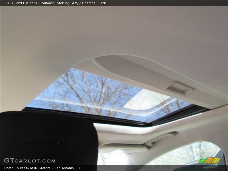 Sterling Gray / Charcoal Black 2014 Ford Fusion SE EcoBoost