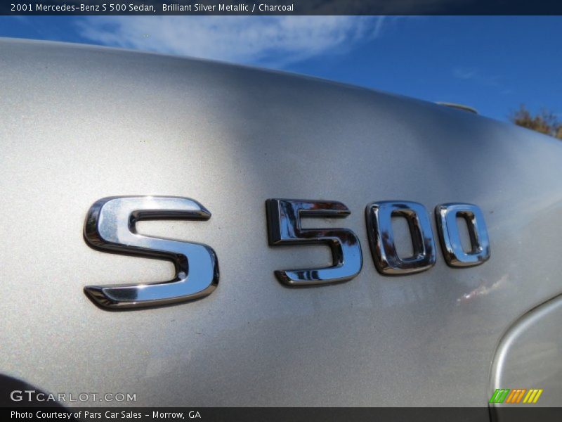 Brilliant Silver Metallic / Charcoal 2001 Mercedes-Benz S 500 Sedan