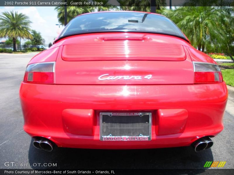 Guards Red / Black 2002 Porsche 911 Carrera Cabriolet