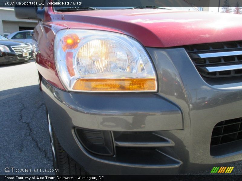 Volcanic Red / Black 2007 Kia Sportage LX