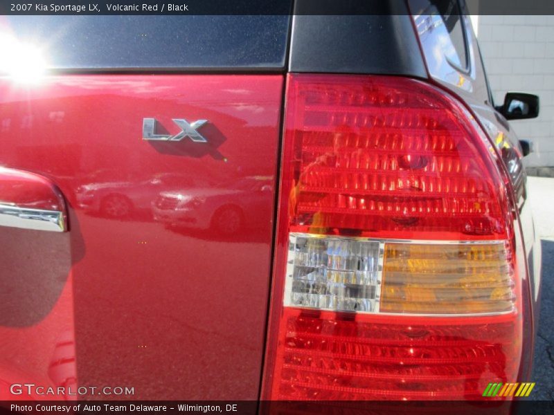 Volcanic Red / Black 2007 Kia Sportage LX