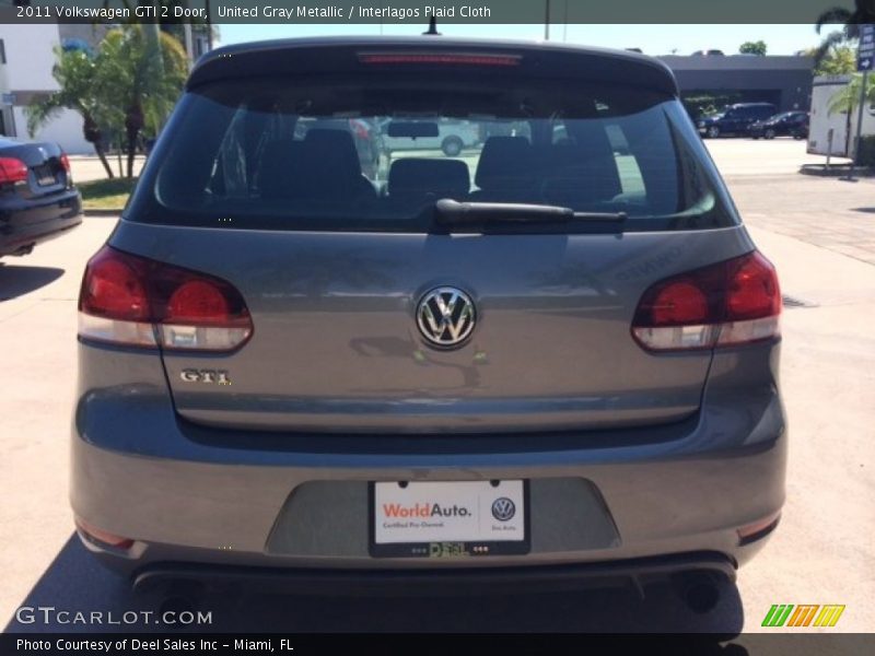 United Gray Metallic / Interlagos Plaid Cloth 2011 Volkswagen GTI 2 Door