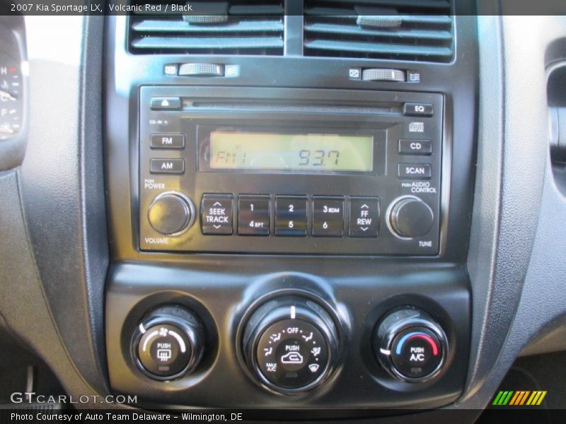 Volcanic Red / Black 2007 Kia Sportage LX