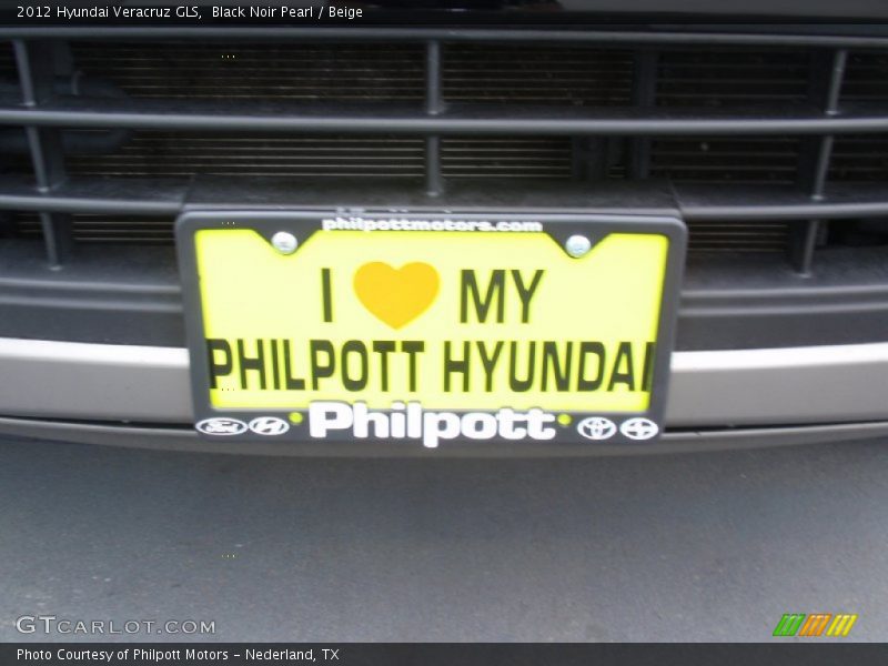 Black Noir Pearl / Beige 2012 Hyundai Veracruz GLS