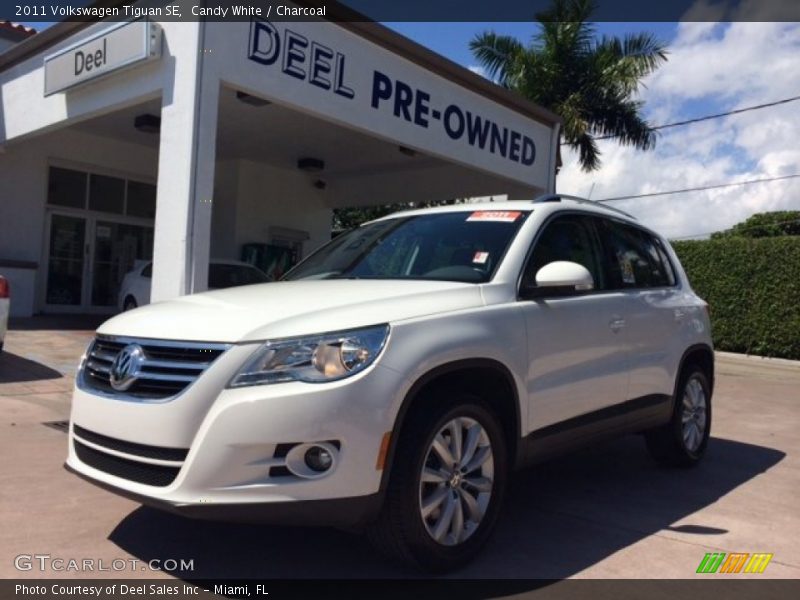 Candy White / Charcoal 2011 Volkswagen Tiguan SE