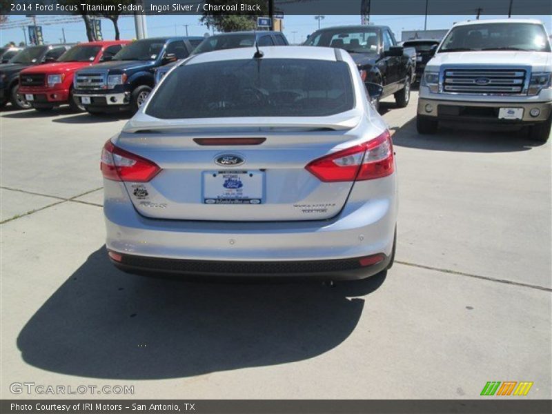 Ingot Silver / Charcoal Black 2014 Ford Focus Titanium Sedan