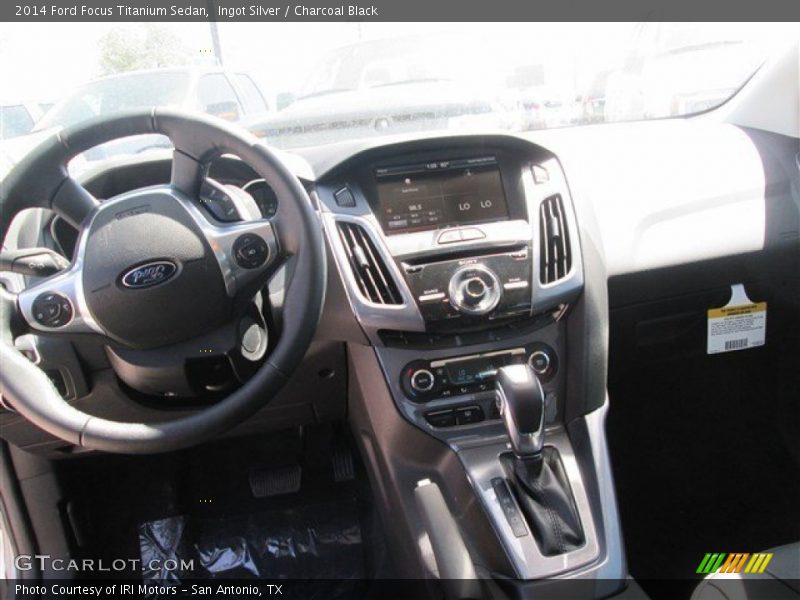 Ingot Silver / Charcoal Black 2014 Ford Focus Titanium Sedan