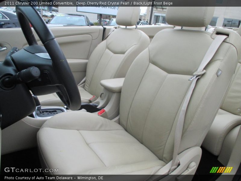 Deep Cherry Red Crystal Pearl / Black/Light Frost Beige 2011 Chrysler 200 Limited Convertible