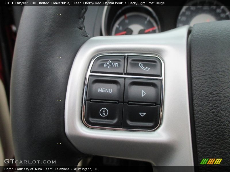 Deep Cherry Red Crystal Pearl / Black/Light Frost Beige 2011 Chrysler 200 Limited Convertible