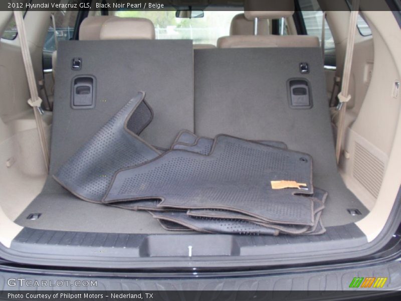 Black Noir Pearl / Beige 2012 Hyundai Veracruz GLS