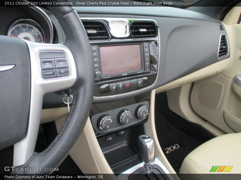 Deep Cherry Red Crystal Pearl / Black/Light Frost Beige 2011 Chrysler 200 Limited Convertible