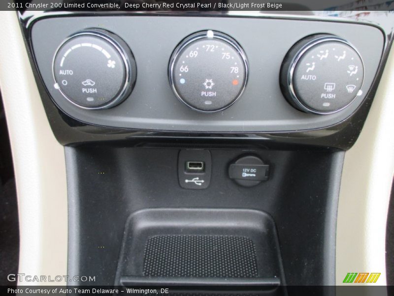 Deep Cherry Red Crystal Pearl / Black/Light Frost Beige 2011 Chrysler 200 Limited Convertible
