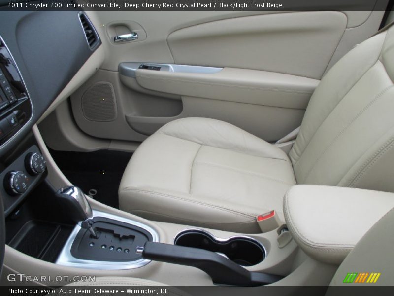 Deep Cherry Red Crystal Pearl / Black/Light Frost Beige 2011 Chrysler 200 Limited Convertible