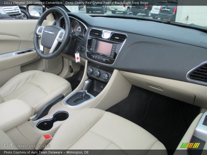 Deep Cherry Red Crystal Pearl / Black/Light Frost Beige 2011 Chrysler 200 Limited Convertible