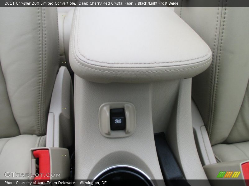 Deep Cherry Red Crystal Pearl / Black/Light Frost Beige 2011 Chrysler 200 Limited Convertible