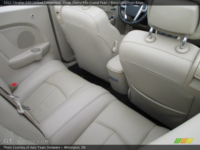 Deep Cherry Red Crystal Pearl / Black/Light Frost Beige 2011 Chrysler 200 Limited Convertible