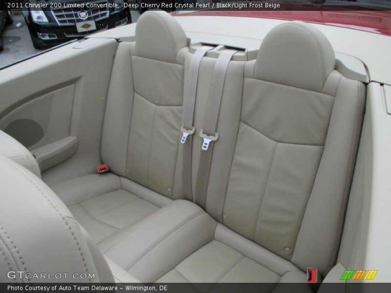 Deep Cherry Red Crystal Pearl / Black/Light Frost Beige 2011 Chrysler 200 Limited Convertible