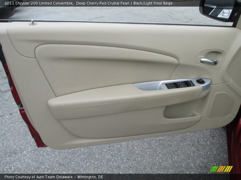 Deep Cherry Red Crystal Pearl / Black/Light Frost Beige 2011 Chrysler 200 Limited Convertible