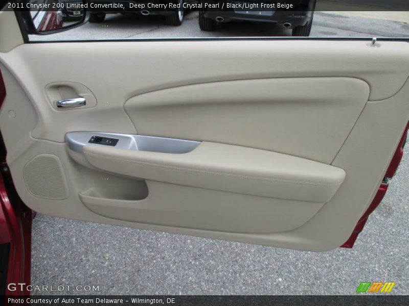Deep Cherry Red Crystal Pearl / Black/Light Frost Beige 2011 Chrysler 200 Limited Convertible