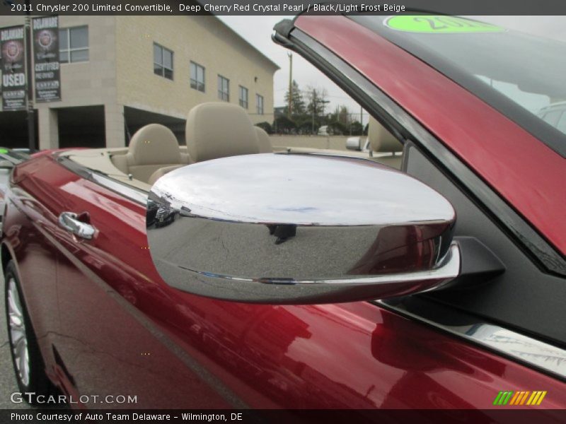 Deep Cherry Red Crystal Pearl / Black/Light Frost Beige 2011 Chrysler 200 Limited Convertible