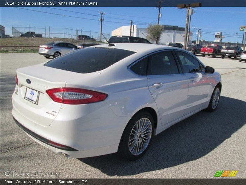 White Platinum / Dune 2014 Ford Fusion Hybrid SE