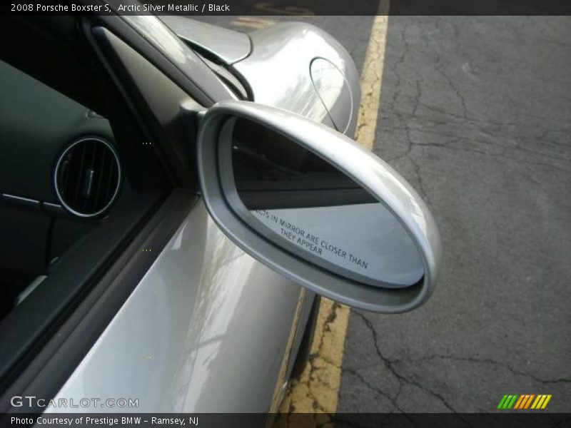 Arctic Silver Metallic / Black 2008 Porsche Boxster S