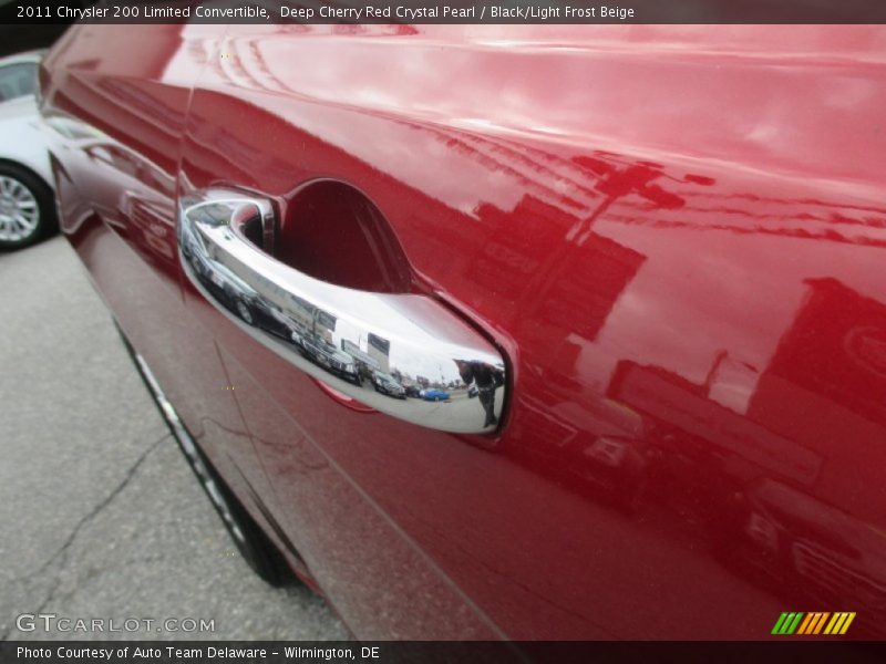Deep Cherry Red Crystal Pearl / Black/Light Frost Beige 2011 Chrysler 200 Limited Convertible